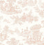 Seabrook Chateau Toile Blush Wallpaper