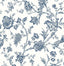 Seabrook Jasmine Chinoiserie Navy Blue Wallpaper