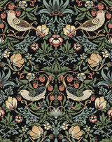 Seabrook Aves Garden Black Wallpaper