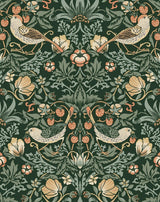 Seabrook Aves Garden Forest Green Wallpaper