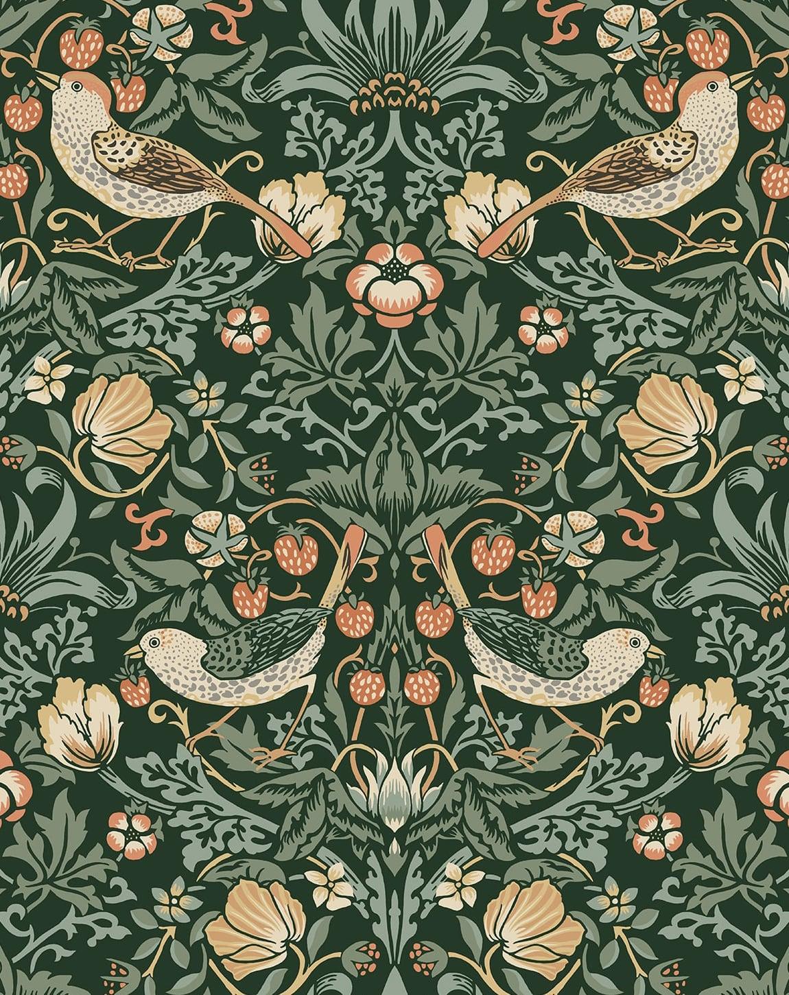 Seabrook Aves Garden Green Wallpaper