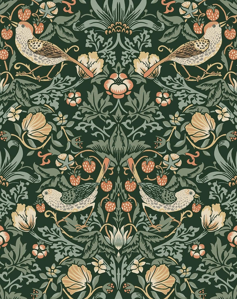 Seabrook Aves Garden Green Wallpaper