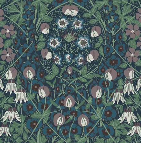 Seabrook Tulip Garden Multicolored Wallpaper