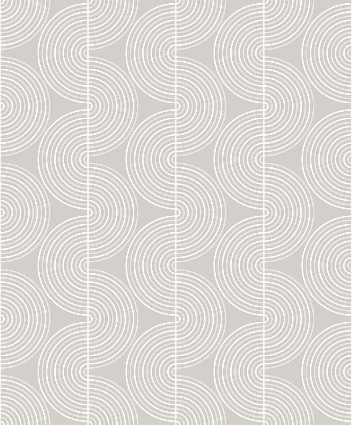 Seabrook Zen Geo Alloy Grey Wallpaper
