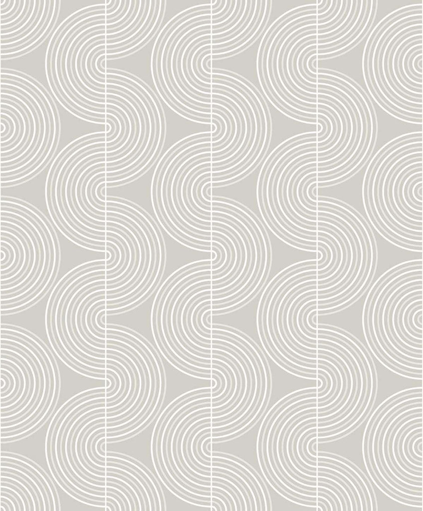 Seabrook Zen Geo Grey Wallpaper