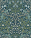 Seabrook Victorian Garden Prussian Blue & Moss Green Wallpaper