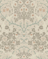 Seabrook Victorian Garden Lunar Rock & Clay Wallpaper