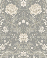 Seabrook Honeysuckle Trail Daydream Grey Wallpaper