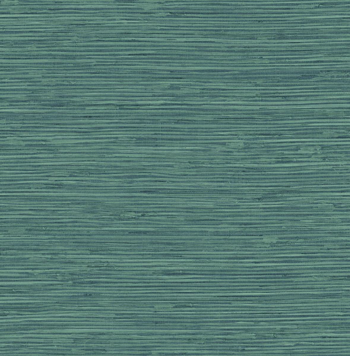 Seabrook Saybrook Faux Rushcloth Paradise Teal Wallpaper