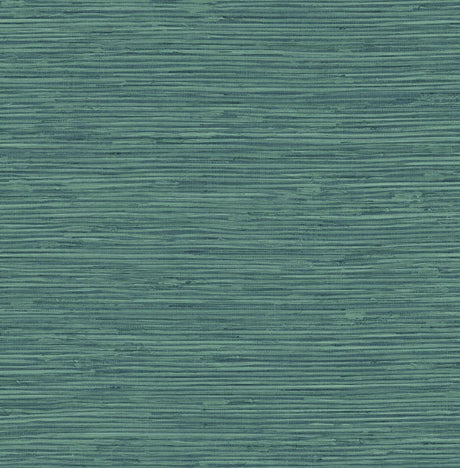 Seabrook Saybrook Faux Rushcloth Paradise Teal Wallpaper