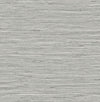 Seabrook Saybrook Faux Rushcloth Cove Grey & Metallic Silver Wallpaper