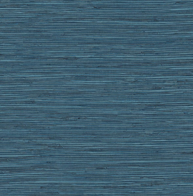 Seabrook Saybrook Faux Rushcloth Nautica Blue Wallpaper