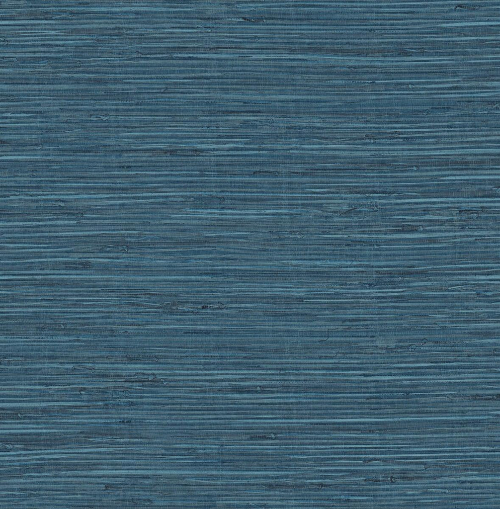 Seabrook Saybrook Faux Rushcloth Nautica Blue Wallpaper