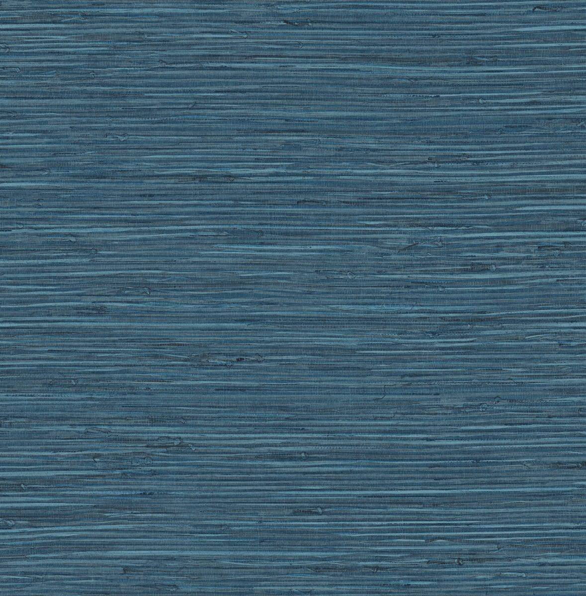 Seabrook Saybrook Faux Rushcloth Blue Wallpaper