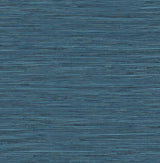 Seabrook Saybrook Faux Rushcloth Blue Wallpaper