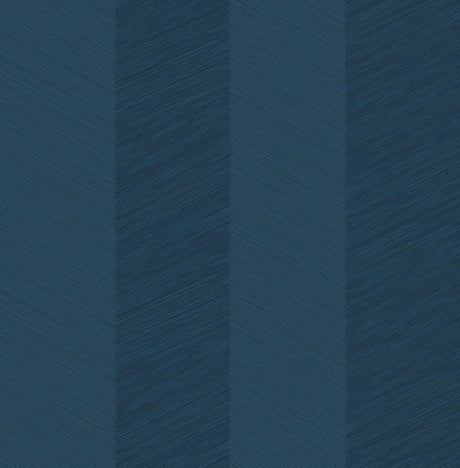 Seabrook Chevy Hemp Navy Blue Wallpaper