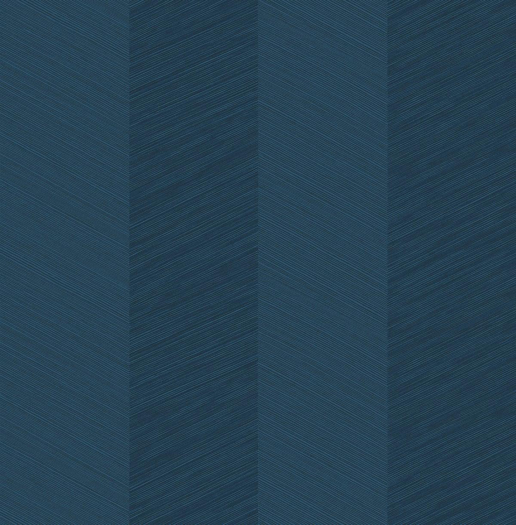 Seabrook Chevy Hemp Navy Blue Wallpaper