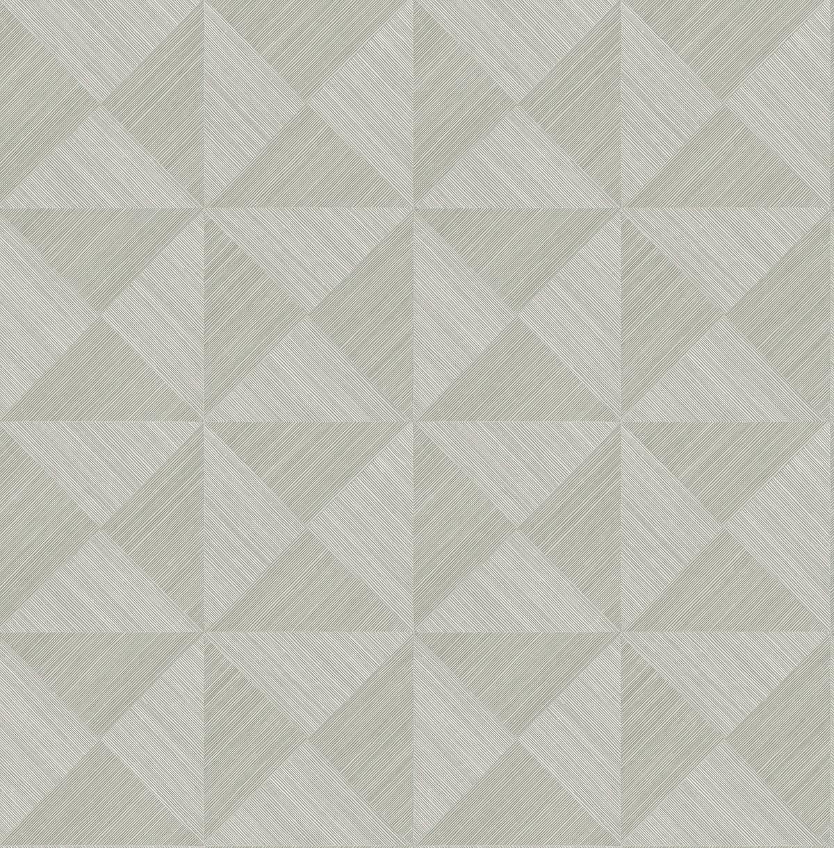 Seabrook Geo Inlay Lunar Grey Wallpaper