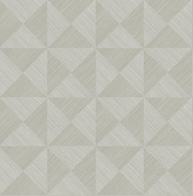 Seabrook Geo Inlay Lunar Grey Wallpaper