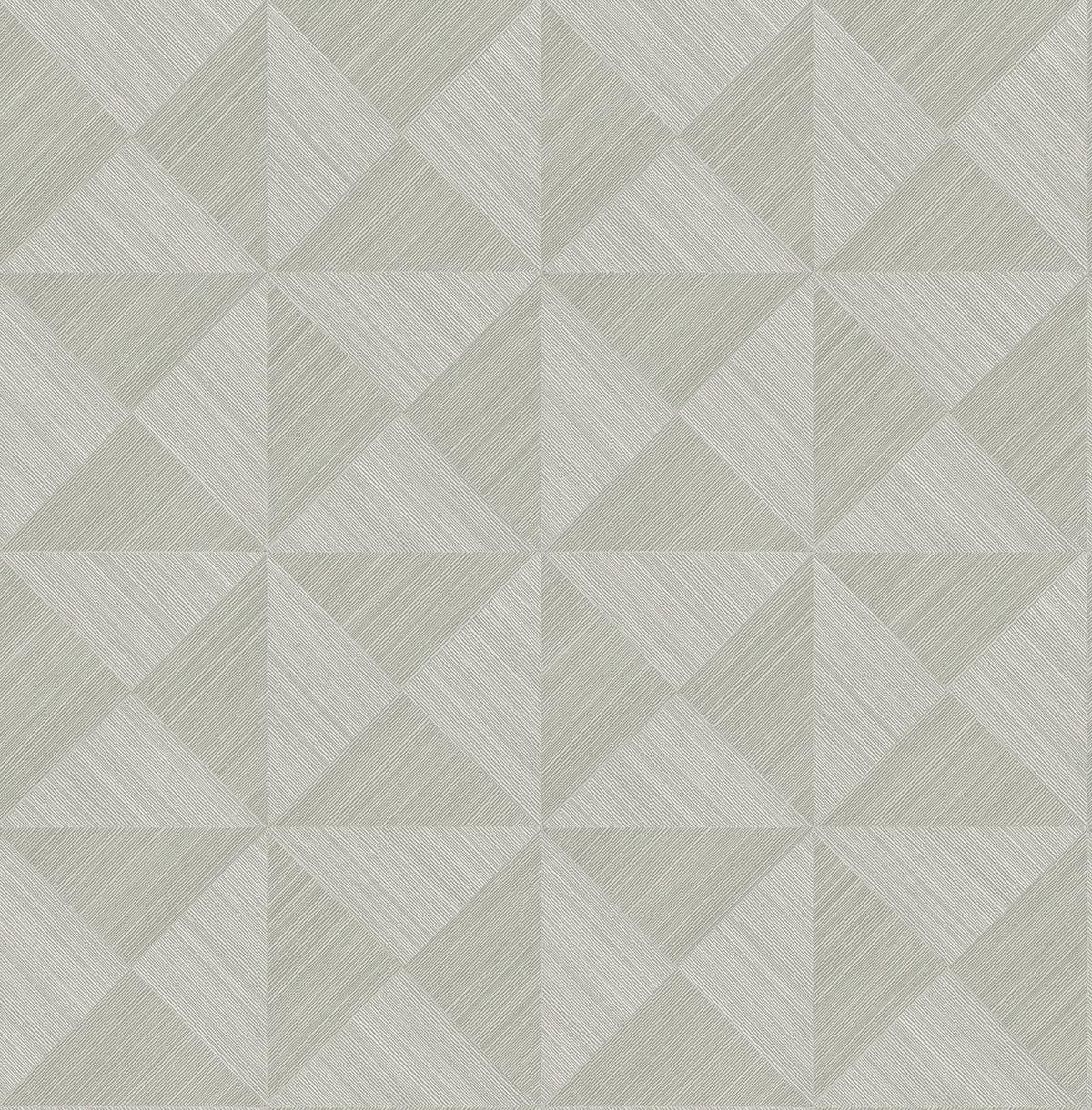 Seabrook Geo Inlay Grey Wallpaper