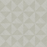 Seabrook Geo Inlay Grey Wallpaper