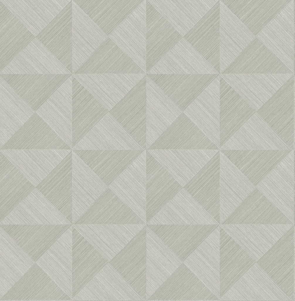 Seabrook Geo Inlay Grey Wallpaper