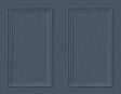 Seabrook Faux Wood Panel Denim Blue Wallpaper