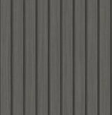 Seabrook Faux Wooden Slats Charcoal Wallpaper