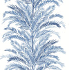 Seabrook Keana Palm Coastal Blue Wallpaper