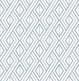Seabrook Boho Grid Blue Wallpaper