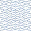 Seabrook Boho Grid Denim Blue Wallpaper