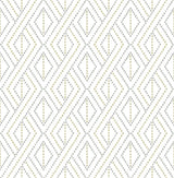 Seabrook Boho Grid Argos Grey & Yellow Wallpaper
