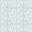 Seabrook Villa Mar Tile Hampton Blue Wallpaper