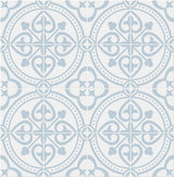 Seabrook Villa Mar Tile Blue Wallpaper