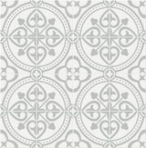 Seabrook Villa Mar Tile Harbor Mist Wallpaper