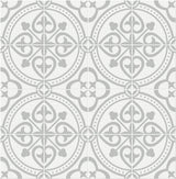 Seabrook Villa Mar Tile Grey Wallpaper