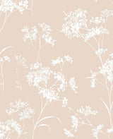 Seabrook Floral Mist Peach Petal Wallpaper