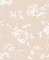 Seabrook Floral Mist Pink Wallpaper