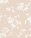 Seabrook Floral Mist Peach Petal Wallpaper
