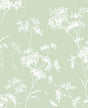 Seabrook Floral Mist Seacrest Green Wallpaper