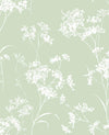 Seabrook Floral Mist Seacrest Green Wallpaper