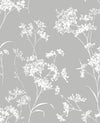 Seabrook Floral Mist Alloy Wallpaper