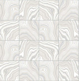 Seabrook Marbled Tile Quartz Wallpaper