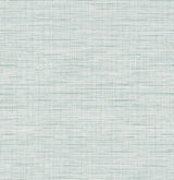 Seabrook Mei Stringcloth Blue Wallpaper