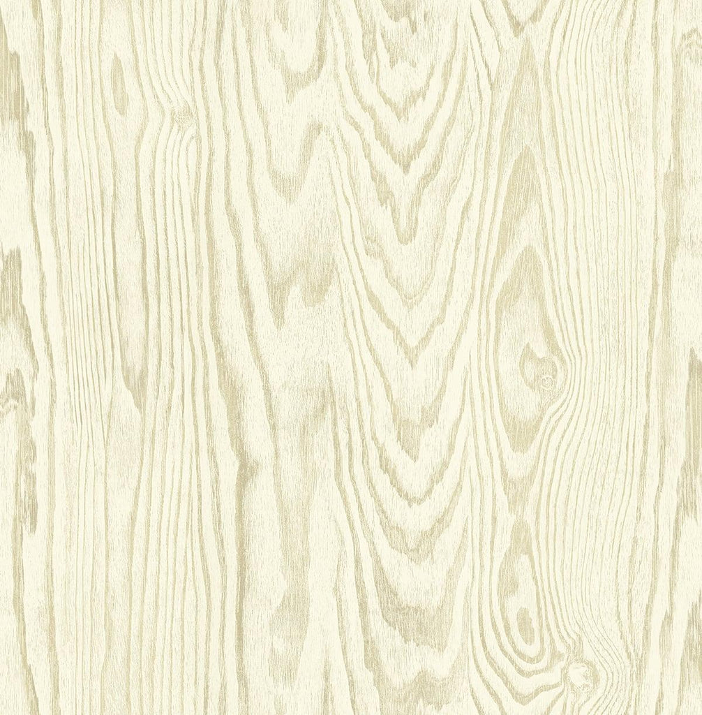 Seabrook Nina White Oak Wallpaper