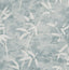 Seabrook Honshu Bamboo Blue Smoke Wallpaper