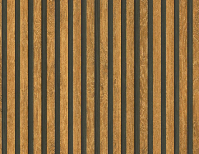 Seabrook Jun Honey Brown Wallpaper