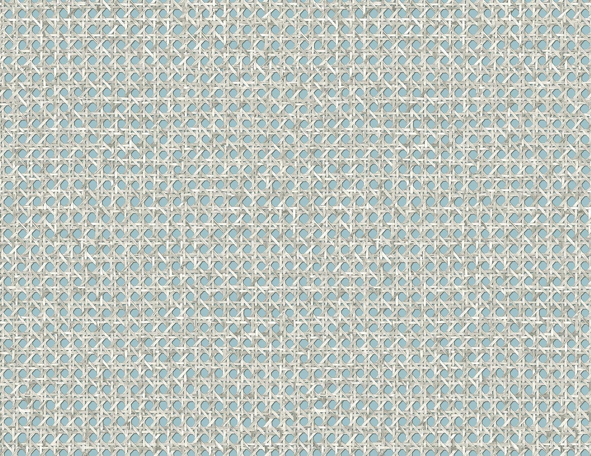 Seabrook Mika Blue Wallpaper