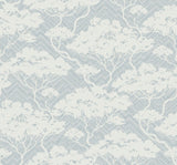 Seabrook Nara Stringcloth Blue Wallpaper