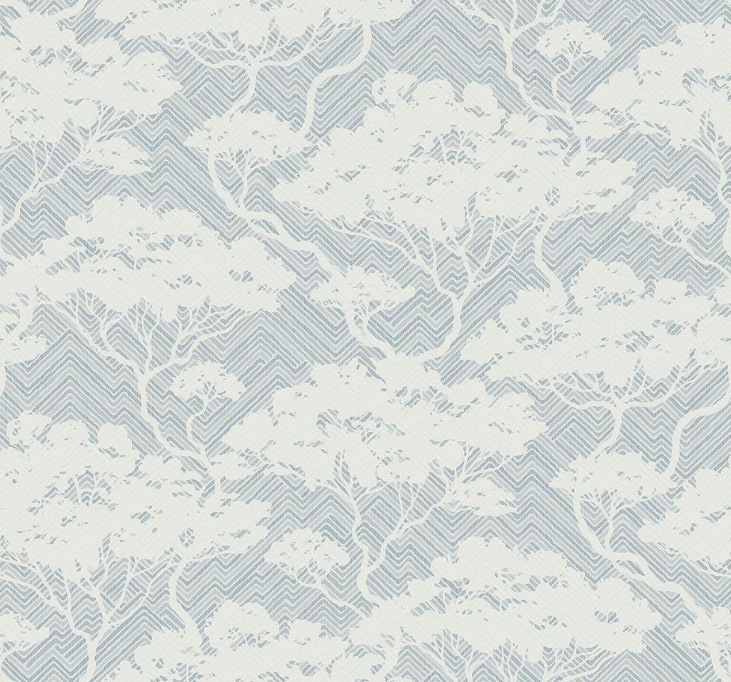 Seabrook Nara Stringcloth Blue Wallpaper